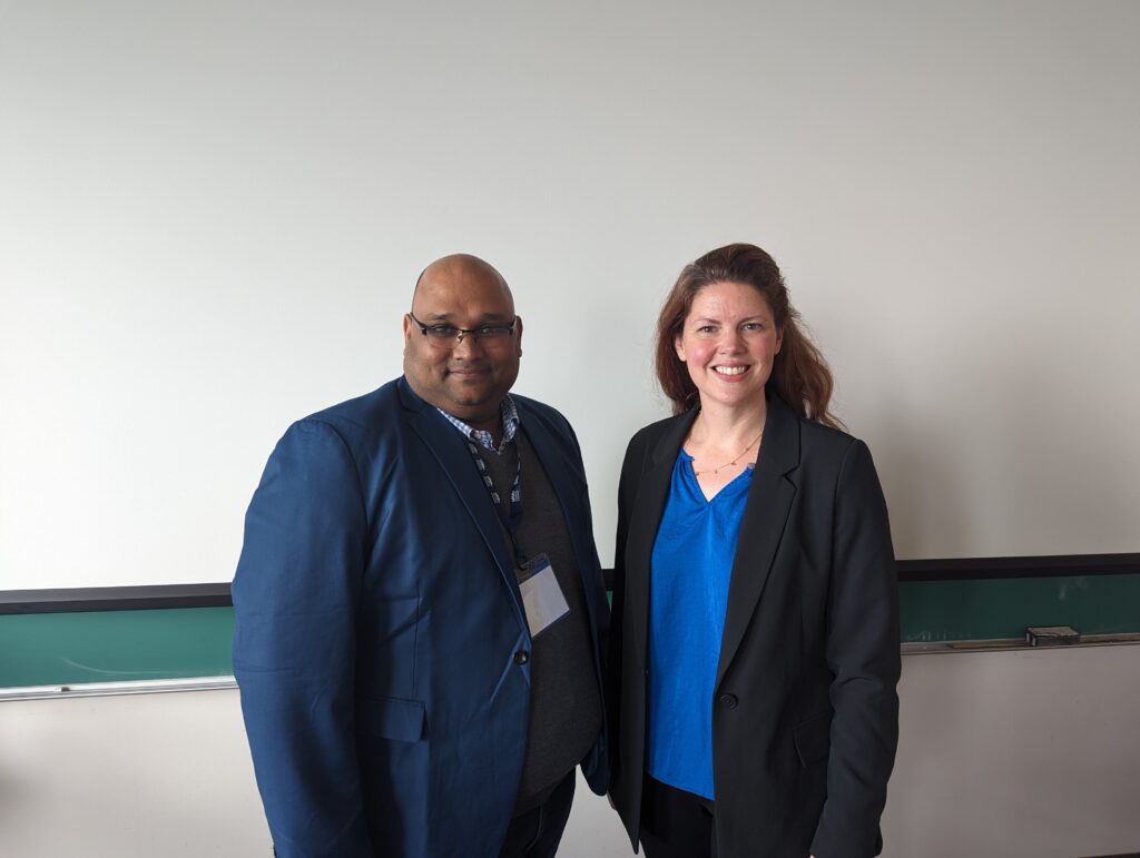 Strategic Academic Initiatives postdoctoral fellows Natalie Murray, PhD, and Raj Sankaranarayanan